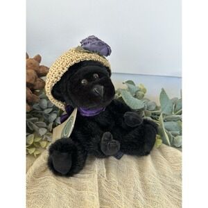 Boyds Bear Plush - ‎ Black Gorilla Viola Magillacuddy - #1364 Pellet Stuffed